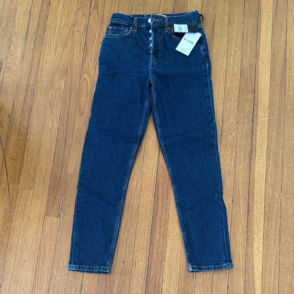 NWT Re/Done 90s High Rise Ankle Crop Women's Jeans